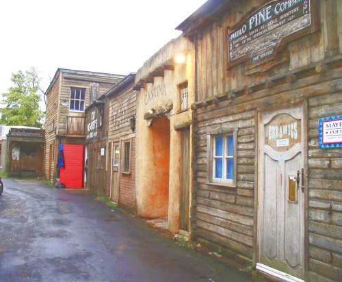 The main road of the Wild West Town in Edinburgh